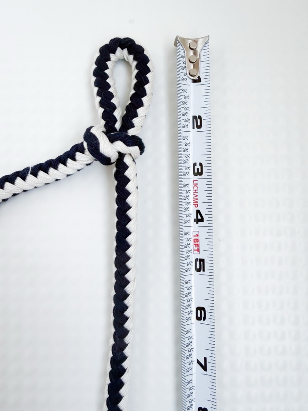 New Prada Braided Rope Belt in Marine and White Size 75 (U.S. 2) - Picture 10 of 11